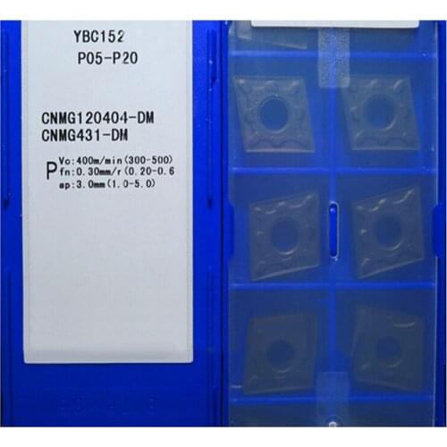 Lathe Cutter Tools CNMG CNMG090304-DM CNMG090308-DM CNMG120404-DM CNMG120412-DM CNMG160608-DM CNMG190608-DM YBC152 for Steel
