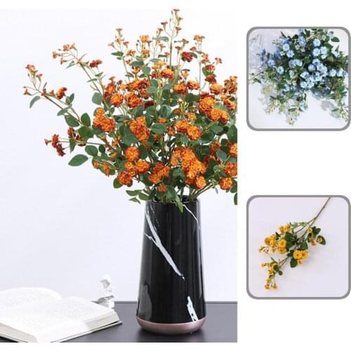 Faux Silk Great Small Rose Artificial Flower Decor No Withering Fake Flower Full of Vitality for Garden