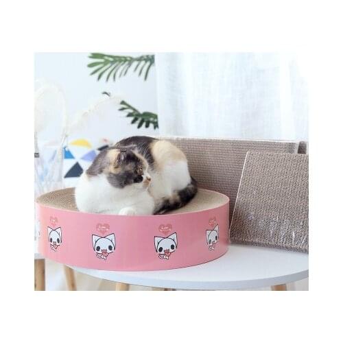 Cat Toys Cat Scratching Nest Corrugated Cat Scratching Board, Anti-Boring Wear-Resistant And Scratch-Resistant With Catnip