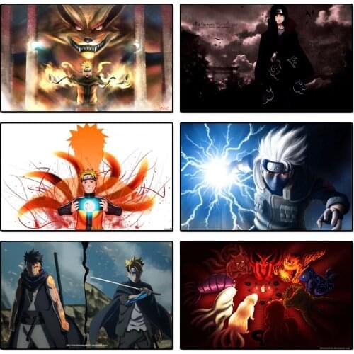 Naruto Figure Mural Poster Picture Home Decoration Canvas Kid Gift Horizontal Decoration Painting Sticker Interior Renovation