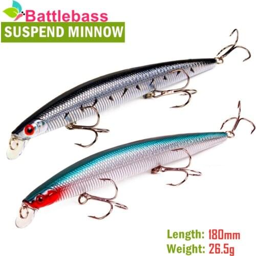 New Big Laser Minnow Fishing Lures 18cm/26.5g Fishing Hard Bait Crankbaits Isca Artificiais Pesca Sea Wobbler Swimming Baits