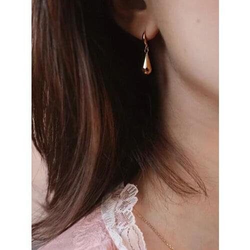 S925 sterling silver drop earrings 2021 fashion cold style retro elegant intellectual earrings for women