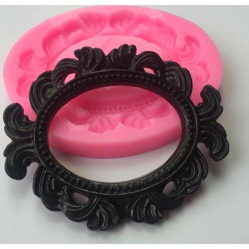 Frame silicone fandont mold Silica gel moulds frame Chocolate molds candy mould wedding birthday cake decoration silicone molds
