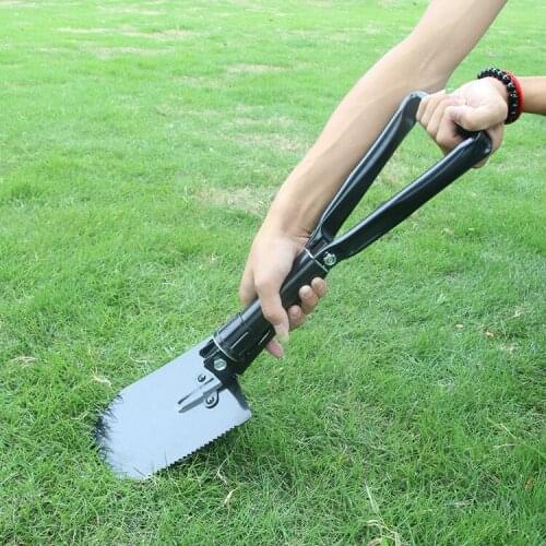 Car folding fine steel soldier shovel military rescue folding snow shovel R-1312