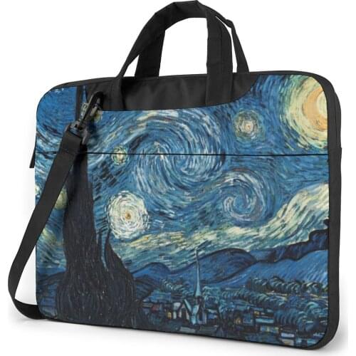 Van Gogh Laptop Bag Case With Handle Protective Computer Bag Stylish Travel Laptop Pouch