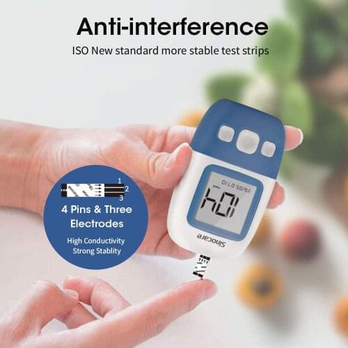 400/300/200/100PCS Sinocare AQ Angel Blood Glucose Test Strips and Lancets for Diabetes Tester