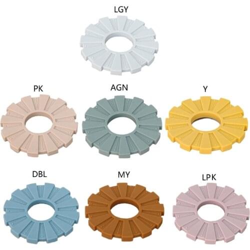 1pc Baby Silicone Teethers Rodent Teething Ring Toddler Newborn Molar Pain Soothing Teething Toy Natural Stop Sucking