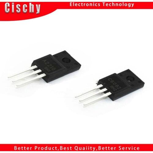 10PCS=5Pairs A2210 C6082 TO-220F (5pcs 2SA2210 + 5pcs 2SC6082) TO-220 and original In Stock