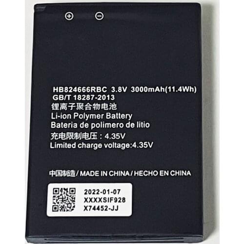 3.8V 3000mAh HB824666RBC For Huawei E5383 SoftBank E5383s-327 4G LTE WIFI Router Роутер Hotspot Modem Battery