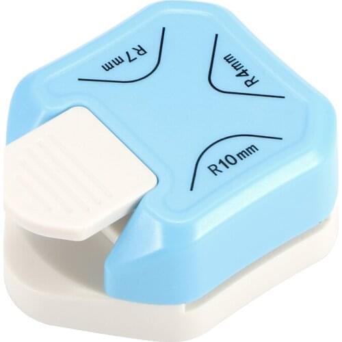 3 In 1 Mini Corner Trimmer Corner Rounder Punch R4/R7/R10mm Round Corner Trimmer Cutter For Card Photo Paper Laminating Pouches