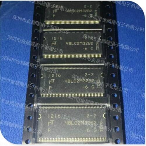 5pieces MT48LC2M32B2P-6G SDR SDRAM 512K