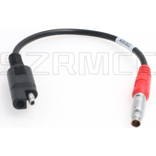 A00302 Fischer 5 Pin Male to SAE 2 pin Power Cable for Topcon GPS Hiper Series Legacy Series GA GB Plus GR-3 GR-5