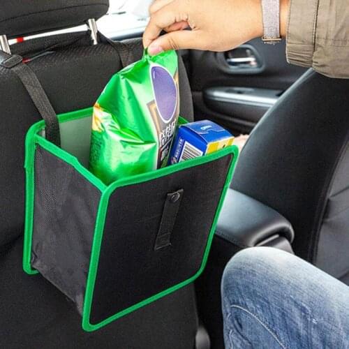 Car Trash Can Auto Seat Back Hanging Storage Bag Organizer Garbage Rubbish Bin Applicable to 99% of the Models on the Market