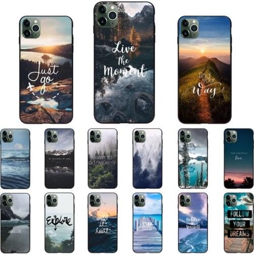 Beach Mountain bule sky Phone Case for iPhone 11 12 mini pro XS MAX 8 7 Plus X XS XR