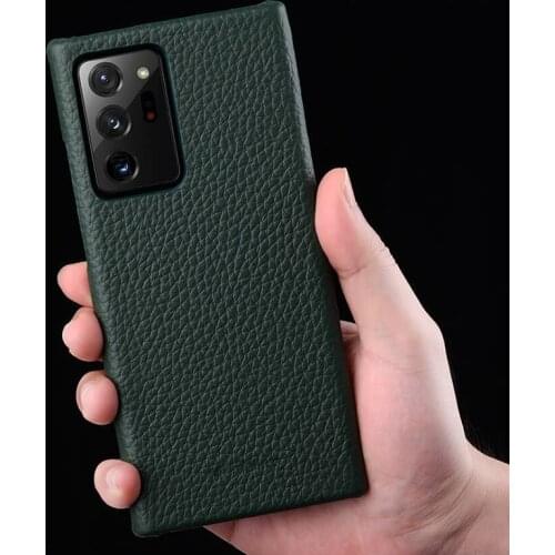 Genuine Leather Case for Samsung Galaxy S21 Ultra 5G High Quality Luxury Business Phone Back Cover for Samsung Note 20 Ultra