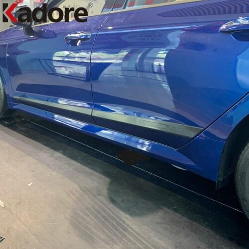 For KIA K5 Optima (DL3) 2021 2022 Carbon Fiber Side Door Body Molding Line Cover Trim Protector Decoration Exterior Accessories