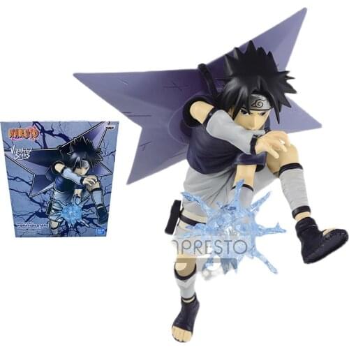 Bandai Naruto Figure VIBRATION STARS Childhood Uchiha Sasuke Genuine Model Anime Figure Action Toy Figure Toys for Children