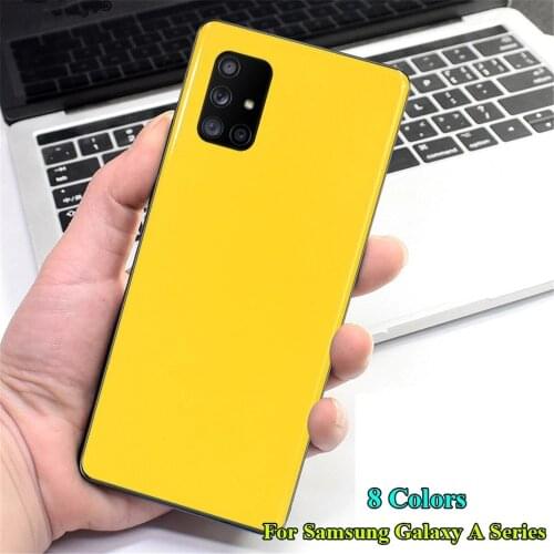 2021 Glossy Ice Film Wrap Skin For Samsung Galaxy A90 A80 A70 A60 A50 A40 A30 A20 A20S A30S A40S A50S A70S A51 A71 Rear Stickers