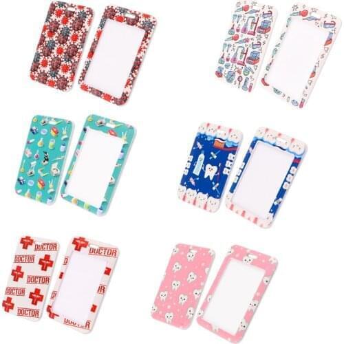 BH1585 Blinghero Cartoon Teeth ID Card Holder Chemistry Lanyard Credit Card Holder Neck Strap Identity Badge For Doctor Nurse