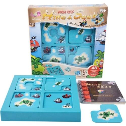 Hide Seek Education Board Game 48 Levels Family/Party Parents with Children Funny Problem Solving Game
