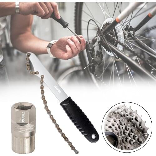 Bicycle Cassette Freewheel Removal Repair Tool Card Flyewheel Remover MTB Bike One-pece Chainwheel Repair Tools Bike Accessories
