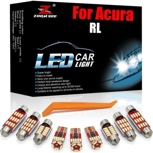 GBtuning LED For Acura RL 1996-2012 Error Free Vehicle Indoor Map Reading Trunk Lamp Interior Light Auto Parts Auto Kit Canbus