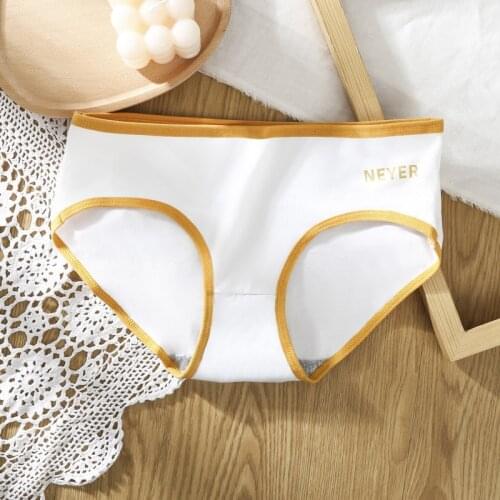 L-XL High-Quality Womens Underwear Polyester Japanese Briefs For Solid Mid-waist Ladies Lingerie Cotton Crotch Panties