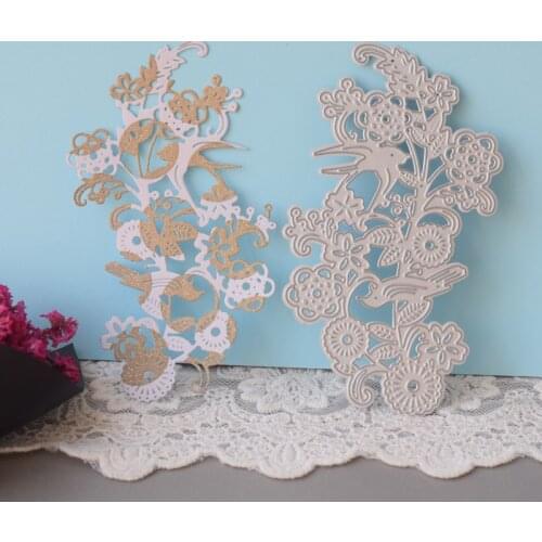 Metal Cutting Dies Cut Die Mold Bird Flower Leaves Plant Decoration Scrapbook Paper Craft Knife Mould Blade Punch Stencils