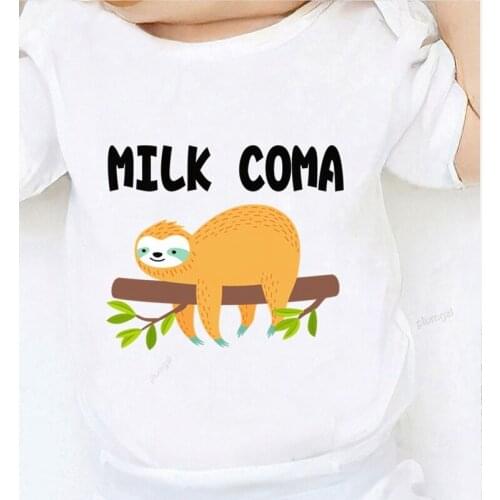 Milk Come Cartoon Printed Jumpsuit Kids Autumn Baby Shower Gifts Clothes for Newborns Baby Bodysuits Boy Girl Winter