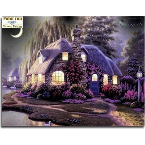 Peter ren Diy Crafts Diamond painting Cross stitch kits Full Embroidery hut 3d square mosaic Icon paintings Dream House Fantasia