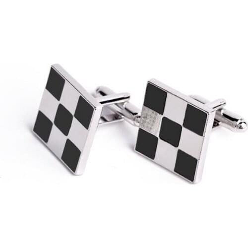 One pair popular alloy black enamel square 1.8cm charm mens shirt/suit cufflinks best cloth accessory xyc189