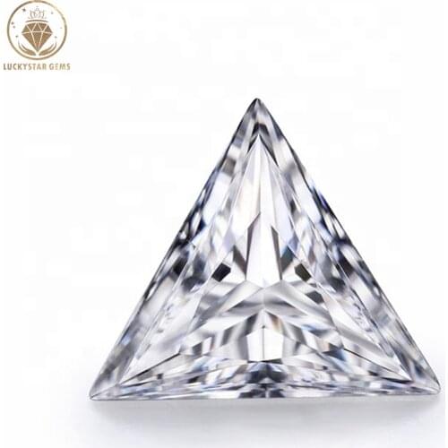 Wholesale Moissanite Diamonds Triangle Cut 5mm~9mm Loose Gemstone D Color VVS1 Pass Diamonds Testing with GRA Report