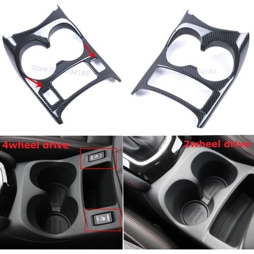 For Nissan Qashqai J11 2014-2018 Shift Box Panel Cover Carbon Look Cup Holder Trim Cover Interior Accessories