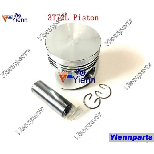For Yanmar 3T72LE-TBS Piston W/ Piston Ring STD Size For TAKEUCHI TB010 TB10S TB800 Mini Excavators 3T72LE-TB Engine Parts