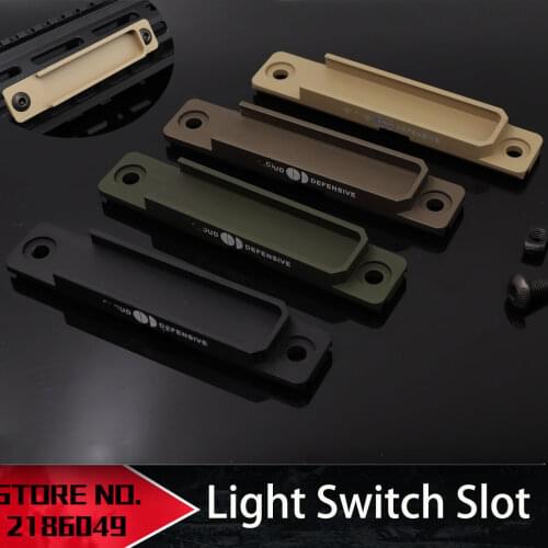 Tactical M-LOK & Keymod CNC Pocket Panel For Softair Pistol M300 M600 Flashlight Pressure Pad Weapon Light Switch Slot