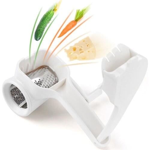 Kapmore 1pc Rotary Cheese Grater Manual Multifunctional Cheese Shredder Vegetable Grater Fruit And Vegetable Tools Accessories