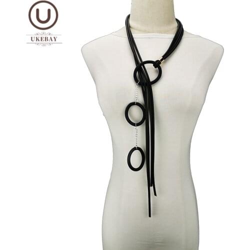 UKEBAY Strange Jewelry Designer Handmade Necklaces For Women Necklace Adjustable Chains Round Circle Luxury Wedding Jewellery