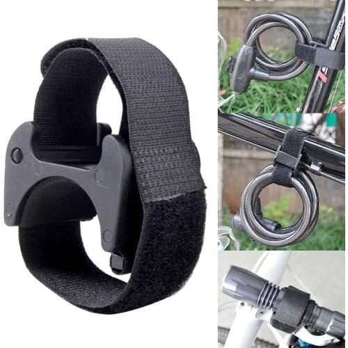 Bike Flashlight Strap Mount Led Tourch Clip Clamp Magic Band Lockblock Mountain Bicycle Helmet LED Holder Universal