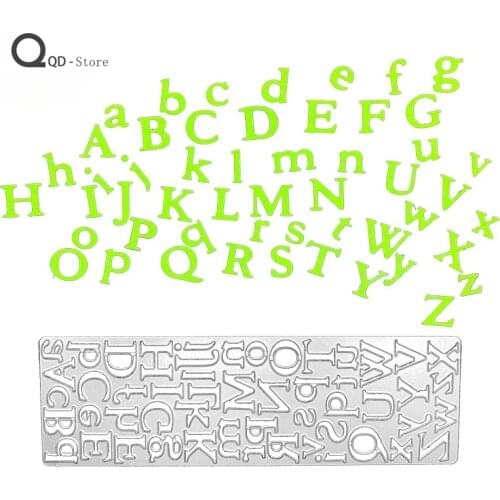 Scrapbookdiy Cutting Dies Carbon Steel Childrens Puzzle DIY Embossing Cutting 26 Letters Metal Dies for Card Making New 2021