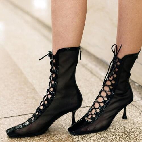 Women Frank Anekeh 2020 New Sexy PVC Transparent Gladiator Sandals Peep Toe Shoes Clear Chunky Heels Sandals Mujer Women