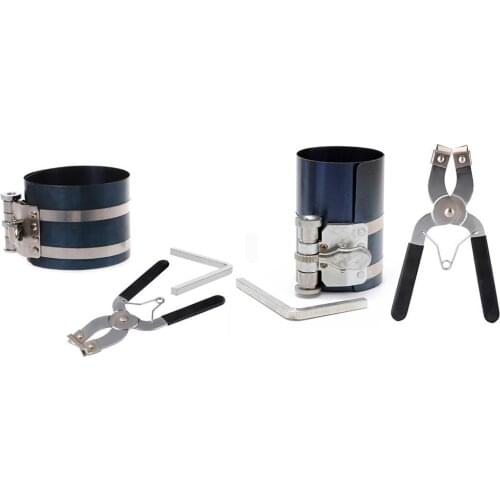 1 Set Ratchet Style Piston Ring Compressor and Piston Ring Installer Pliers Remover Expander Engine Tool