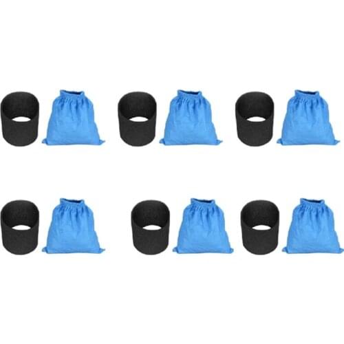 1Set Textile Filter Bags Wet and Dry Foam Filter for Karcher MV1 WD1 WD2 Vacuum Cleaner Filter Bag Vacuum Cleaner Parts