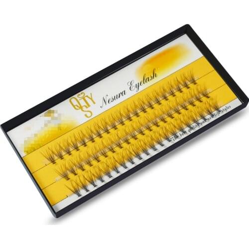 QSTY Fashion 60pcs Professional Makeup Individual Cluster Eye Lashes Grafting Fake False Eyelashes Free Shipping