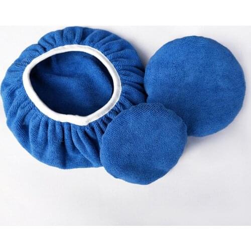 2Pcs Pro Soft Microfiber Polisher Pad Cover for Car Paint Care Waxing Polishing