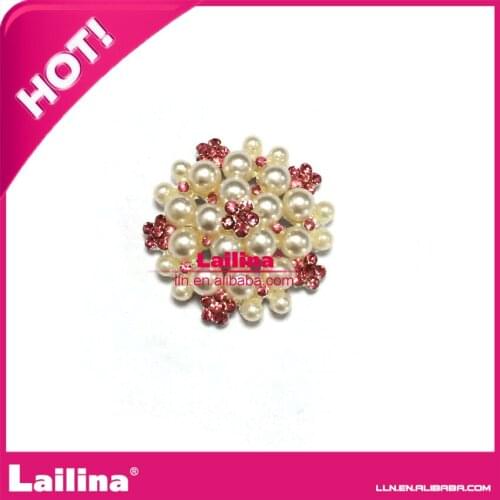 20pcs Light Pink Rhinestone Crystal Buttons For DIY Button