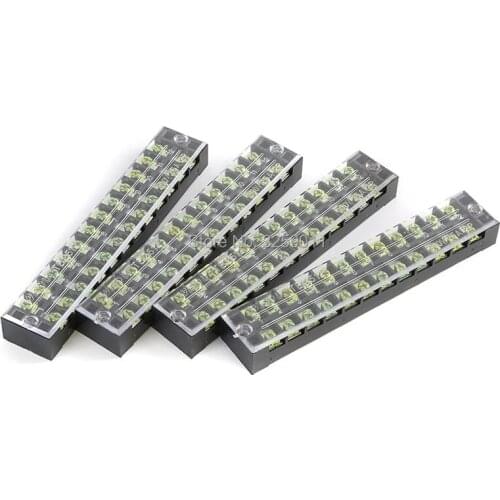 25PCS TB-2512 TB25A10P Suyep 12 Positions Dual Rows 600V 25A Wire Barrier Block Terminal Strip copper