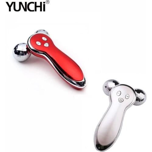 3D Mircocurrent Face Massager Rechargeable Vibration Massage Face Slimming Body Shaping Platinum Electroplating Massager