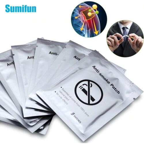 Sumifun 40pcs 100% Natural herbs Anti Smoke Patch Stop Quit Smoking Cessation Pad Chinese Herbal Medical Plaster Health Care