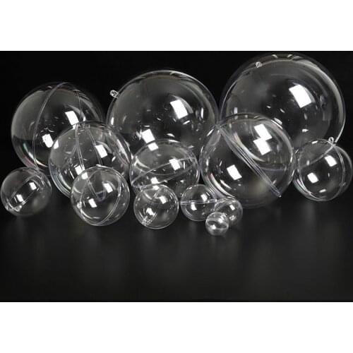 5pcs Plastic Hollow Ball Christmas Hollow Ball Decoration Ball Shopping Mall Sky Window Transparent Ball Candy Packaging Box