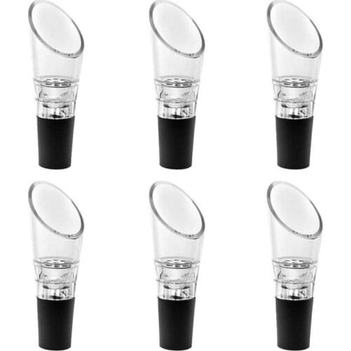 6 Pack Wine Aerator Pourer, Premium Aerating Decanter Spout